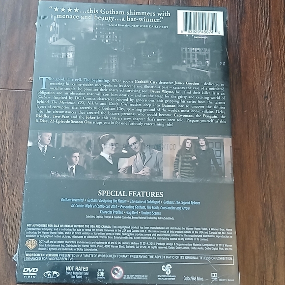 GOTHAM Complete First Season Box Set on DVD - Picture 2 of 2